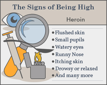 heroin effects on face