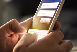 A person using social media on their mobile device.