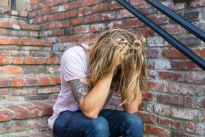Person going through drug withdrawal