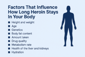 how long does heroin last in the body? factors that influence it