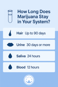 how long does marijuana last in the body infographic